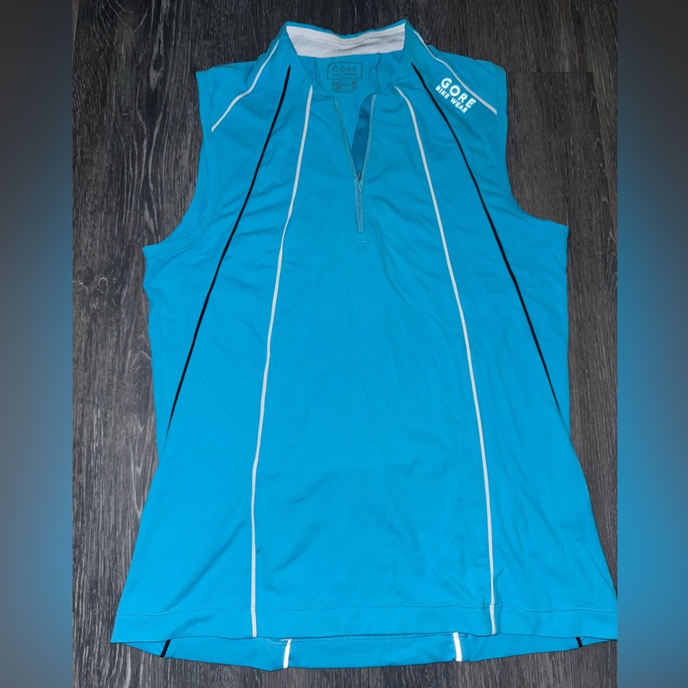 Gore Bike Wear Blue Sleeveless Top - Size Medium